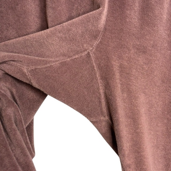 The Great. Microterry Track Jogger Pants in Vintage Mulberry Purple Size 2 - Picture 3 of 12
